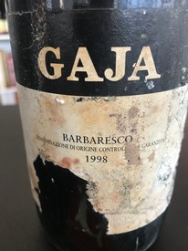 1998 Gaja Barbaresco (heavy label condition)